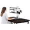 Victor Technology Standing Desk Converter, f/2 Monitors, 28"x23"x1" to 20", BK/AM VCTDC450 - alternate 10